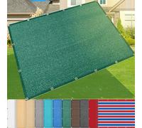 Heavy-Duty 185g/m² Shade Net with Eyelets - 7m x 12m UV & Sun Protection for Courtyards Greenhouses Pools & Gardens - 95% Shading Rate - Green Awning Cover