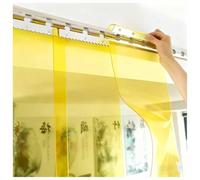 Heavy-Duty 2.1mm Thick PVC Strip Door Curtain Clear Cuttable Plastic Freezer Cover for Home & Industrial Use 1.2x2.7m - Durable Temperature Control Solution