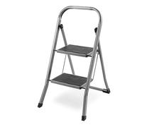 Heavy Duty 2 3 4 Step Ladder Foldable Anti-Slip Mat Tread Stainless Steel Stool Ladders Collapsible For Compact Stotage Portable DIY Steppladder for Kitchen Home Office Shop Garage (2 Step Ladder)