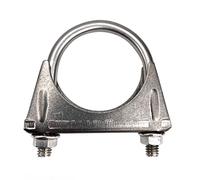 Heavy Duty 2.5 Inch Muffer Clamps Exhaust 2 1/2" Stainless Steel U Bolt Clamp on Tip Pipes Connection