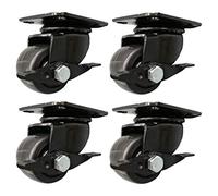 Heavy-Duty 2" (50mm) Silent Swivel Furniture Casters with Brakes, Max Load 600kg, Set of 4, Ideal for Home & Office Use, Durable and Versatile Wheel Solutions