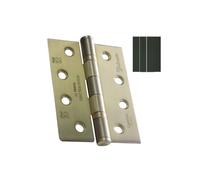 Heavy Duty 2 Ball Bearing Hinge for Door Security and Smooth Operation, Certified Fire Rated Hardware Solution - Fittings Included (Bright Zinc Plated)