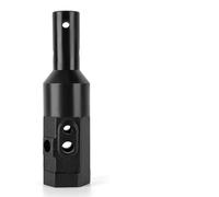 Heavy Duty 2" Hex Female to 2" Round Male Auger Adapter - Cast Steel Fully Welded for Earth Auger, Post Hole Digger - Fits 2" Male Hex Power Head & 2" Female Round Auger