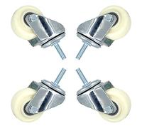 Heavy Duty 2 Inch Swivel Casters Wheels Set of 4 Dual Bearing Design M8/M10 Mount with Brake Ideal for Furniture Carts and Equipment Mobility