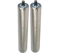 Heavy Duty 2" Stainless Steel Conveyor Rollers - Gravity Replacement Rollers with Spring Press-in Installation for Smooth Material Handling and Efficient Movement