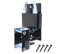 Heavy Duty 2 Way Farm Fence Gate Latch for Metal Gates Livestock Cattle Gate Latches Gate Hardware for Horse Corrals, Ranches with Screws (1, Black)