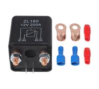 Heavy Duty 200A Automotive Starting For Relay 12V 24V 48V, 4-Pin High Current Switch for Car Truck Ship Yacht, ZL180 Electrical Ignition Component(12V)