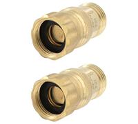 Heavy Duty 25 psi Water Pressure Regulator 3/4 inch Hose Thread Drip Irrigation System Pressure Reducer, Lead-Free Brass (With Regular O-Ring, 2, Count)