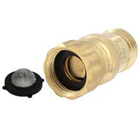 Heavy Duty 25 psi Water Pressure Regulator 3/4 inch Hose Thread Drip Irrigation System Pressure Reducer, Lead-Free Brass (with Regular and Screen O-Rings, 1, Count)