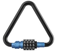 Heavy - Duty 25KN Locking Carabiner - 4 - Inch Triangle Clip, Combination Lock Keychain, Easy - Use for Climbing, Gym, Hammock, Swing, Chain Link & Outdoor (Blue)