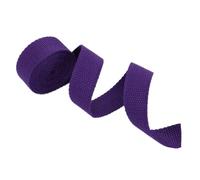Heavy Duty 25mm Cotton Webbing Strap 5-50 Yard Multicolor(Purple,5 Yard)