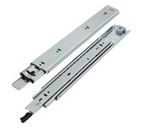 Heavy Duty 260Lb Locking Drawer SlidesFull Extension 3Fold Ball Bearing Rails for Smooth Operation38 Inch Steel Drawer Runners & Tracks for Cabinets & Furniture