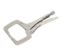 Heavy-Duty 280mm Locking C-Clamp Pliers With 90mm Jaw Capacity For One-Handed Use