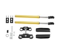 Heavy Duty 29 Inch Front Fork Suspension Shocks Triple Tree Clamp Aluminum Compatible With 110cc 125cc Dirt Pit Bike Models Aftermarket Replacement