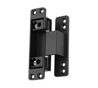 Heavy Duty 2D Adjustable Door Hinge Invisible Zinc Alloy for Cabinet Entrance Bathroom Office Smooth Operation Black White 114x28mm(White)