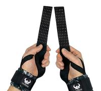 Heavy-Duty 2in1 Wrist Strap-Wraps for Weightlifting - Durable 18” Wrist Wraps for Gym Support and 13” Lifting Straps with Anti-Skid Silicone Grip - Perfect for Weightlifting, Powerlifting, and