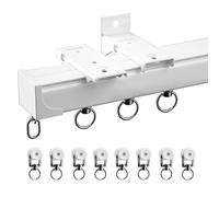 Heavy-Duty 2mm Aluminum Curt Rod - Adjustable 70-600cm - Ceiling & Wall Mount - Perfect for Windows & Room Dividers - Sleek White Finish for Modern Decor