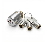 Heavy-Duty 3/4 inches （19mm） Roll-Up Door Cylinder Lock with 3 Alloy Keys for Storage Unit.Premium Self-Storage Locker Cylinder Lock Set (Includes 3 Keys) (Design 002, 2, Count)