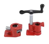 Heavy Duty 3/4" Wood Gluing Pipe Clamp Set, Professional Woodworking Tool, Adjustable Pipe Clamp for Cabinets and Wooden Boxes, High - Quality Iron Forging with Ergonomic Handle fo