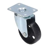 Heavy-Duty 3.5-Inch Cast Iron Furniture Wheels with Dual Bearings Shopping Cart Replacement Casters with Brakes Perfect for Smooth Mobility and Stability.