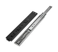 Heavy Duty 3-Fold Full Extension Drawer Runners 250-500mm Metal Ball Bearing 45kg Load Capacity 45mm Width Push to Open Ideal for Smooth Sliding Drawers (Size: 350mm/14in)