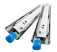 Heavy Duty 3-Fold Full Extension Drawer Slides with Lock 250mm to 1000mm Ball Bearing RailsDrawer Runners for Smooth Operation - 1 Pair (Size: 1450mm)