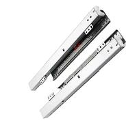 Heavy-Duty 3-Section Drawer Slides with Brake 20cm/7.9in Bottom Mount Guides for Smooth Operation Ideal for Cabinets and Storage Solutions