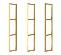 Heavy Duty 3-Tier Floating Shelf Bracket for Ceiling and Wall Mount, 30x110cm with Screws, Commercial Hanging Storage Display Rack, 2 Pack