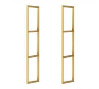 Heavy Duty 3-Tier Floating Shelf Bracket for Ceiling and Wall Mount, 30x110cm with Screws, Commercial Hanging Storage Display Rack, 2 Pack