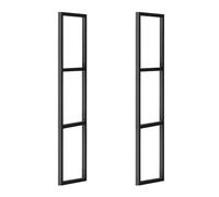 Heavy Duty 3-Tier Floating Shelf Bracket for Ceiling and Wall Mount, 30x110cm with Screws, Commercial Hanging Storage Display Rack, 2 Pack