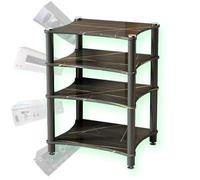 Heavy Duty 3-Tier Media Stand for Amplifiers and Speakers - Open Console Organizer for Home Theater and CD/DVD Storage