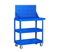 Heavy Duty 3 Tier Rolling Tool Cart - 300 Kg Capacity Auto Repair & Workshop Utility Cart, Ideal for Beauty Services - Durable, Versatile, 67x36x76cm (Color 2)