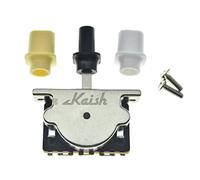 Heavy Duty 3 Way Guitar Pickup Lever Switch Pickup Selector Switch for Strat Tele with 3x Plastic Top Hat Tips