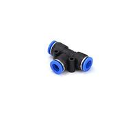 Heavy Duty 3-Way Pneumatic Fittings 4-16MM Equal & Reducer Tee Quick Connect Couplers 10 pc(Pe-10)