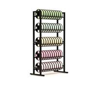 Heavy-Duty 30/50-Spool 3D Printer Filament Holder, Multi-Functional Black Filament Storage Rack & Display Stand for 3D Printing Filament Spools(70X40X129.5 CM)