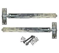 Heavy Duty 30" 750MM Adjustable Hook and Band GATE Hinges ABH750G - HOT Dipped GALVANISED - Includes All FIXINGS - 1 X Pair - Free Next Working Day DELIVERY