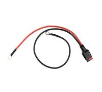 Heavy duty 30 Amp battery link cord with ring and ring for safe power transfer ABS casing