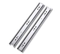 Heavy Duty 300mm Stainless Steel Drawer Slides - Full Extension Ball Bearing Runners for Keyboard Tray, Side Mount, 45mm Width, 45kg Capacity - Ideal for Kitchen & Furniture