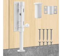 Heavy Duty 304 Stainless Steel Gate Latches,for Wooden Fences,Metal Gates Doors Stopper,Padlock Latches Heavy Duty Barrel Bolts Safety,Yard Door,Barn Door Slide Bolt (White, 6.3in)