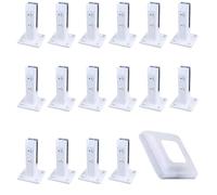 Heavy Duty 304 Stainless Steel Glass Clamp Pack of 16 160mm Railing Post Clamps for Pool Fences Staircases & Home Gardens Fits Glass Thickness 10mm 14mm White Finish