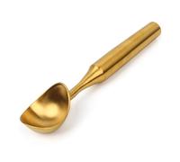 Heavy-Duty 304 Stainless Steel Ice Cream Scoop, Durable, Corrosion-Resistant & Dishwasher Safe with Ergonomic Grip for Perfect Scooping, Gold
