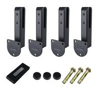 Heavy Duty 304 Stainless Steel Side Mount Glass Clamps Pool Fence Balustrade Railing Post Clamps for 5 16'' 13 25.4'' Glass Thickness Set of 4 & Rust Resistant