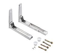 Heavy Duty 304 Stainless Steel Wall Mount Microwave Oven Shelf Storage Rack Space Saving Kitchen Organizer Tools Space Saving Oven Wall Mount