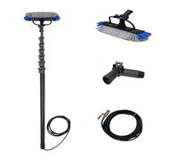 Heavy Duty 30FT 35FT 40FT Carbon Fiber Extension Telescopic PoleSolar Panel Cleaning 30 FT Pure Pole With Water Fed Brush For Window (9.0 M) Spare Parts Accessories