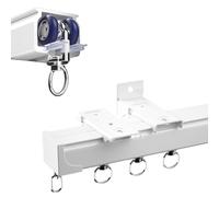 Heavy Duty 330cm Curtain Track 2mm Thick Ceiling or Wall Mount Includes Side Covers & Accessories Versatile MultiPurpose Curtain Rod for Home Decoration