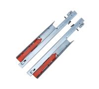 Heavy-Duty 350mm Drawer Slides, 1 Pair Soft-Close Mechanism, Bottom Mount Push-to-Open Kitchen & Bathroom Drawer Rails, 25KG ty, Easy Installation