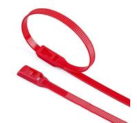 Heavy Duty 350mm x 8mm Selflocking Cable Ties, 100PCS for Professional Cable Management (red 100PCS)