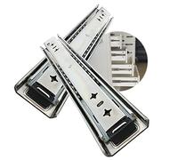 Heavy Duty 36" Industrial Slide Ra - Full Extension Ball Bearing Runners - 3-Section Telescopic Design - Detachable Side Mount - 80-140kg Load Capacity for Heavy Loads