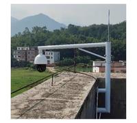 Heavy-Duty 360° Camera Pole Mount for Outdoor Securi, Surveillance Post for Schools, Parking Lots, Malls, Communities & Factories - 1.4m/55in & 1.5m/59in (White)