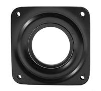 Heavy Duty 360 Degree Rotating Swivel Turntable Plate with Metal Bearing, Black Galvanized Steel Lazy Susan Hardware for Desk, Table, Bar Stool, Office Chair, Car Seat, Display Stand(3 inch)